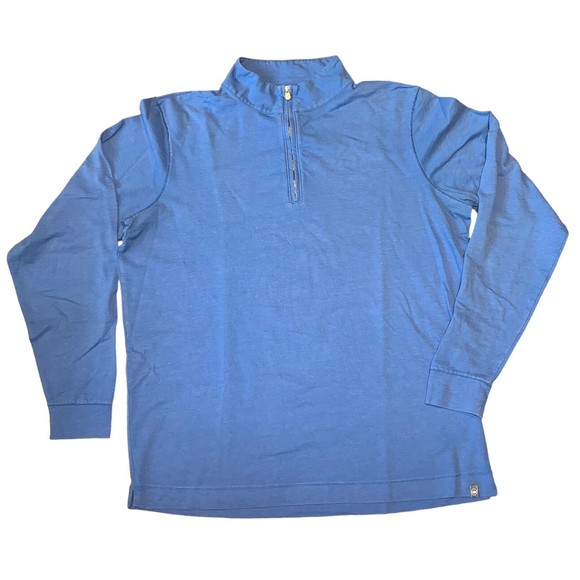 Peter Millar Other - Peter Millar 1/4 Zip Pullover Shirt  Blue Golf Casual Long Sleeve Men's  Medium